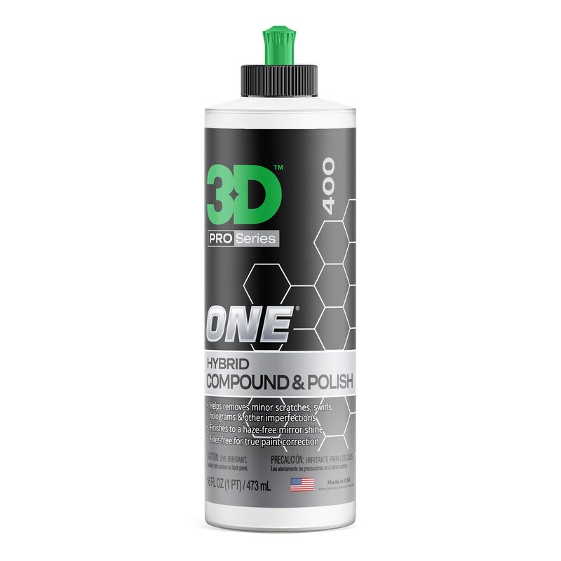 3D Car Care 3D ONE Hybrid One-Step Compound & Polish