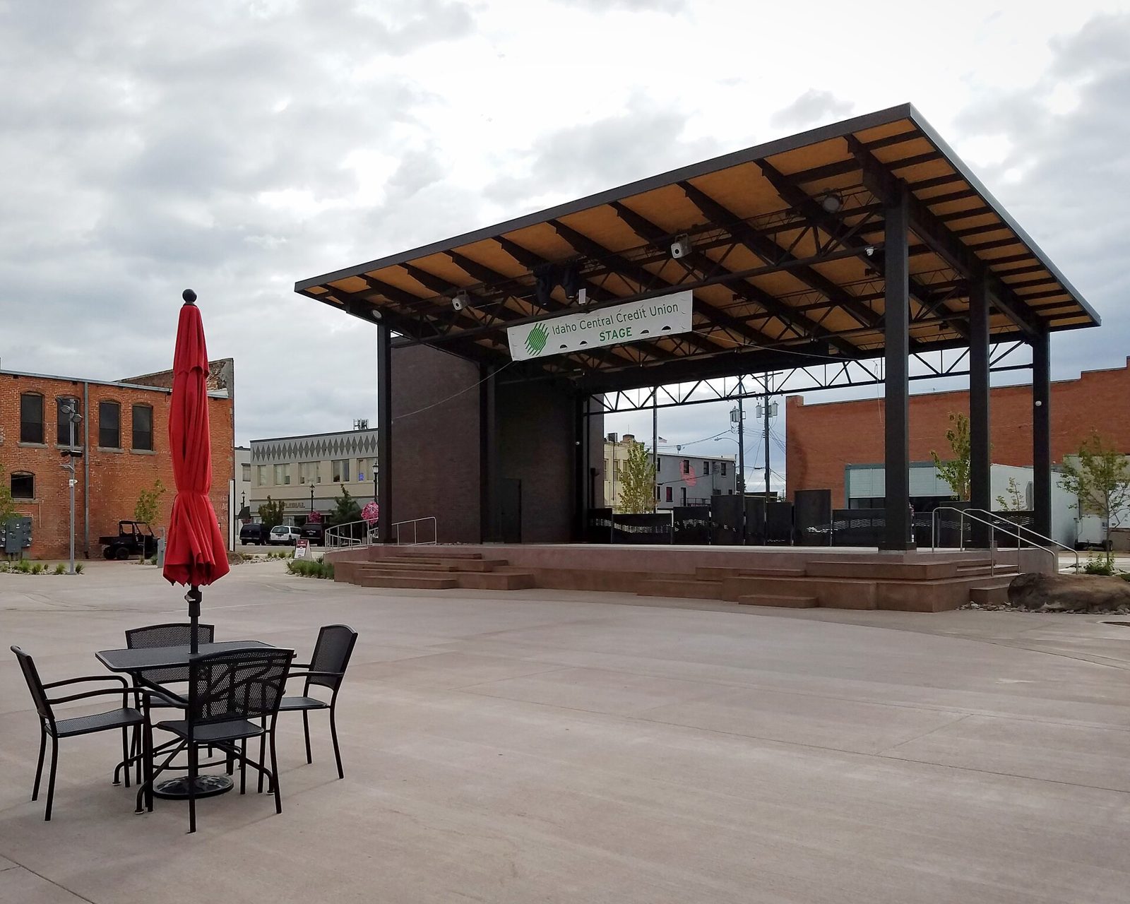 Indian Creek Plaza in downtown Caldwell