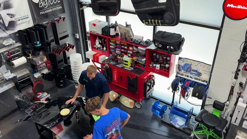 Detailing bay stocked with tools at Specialty Supply